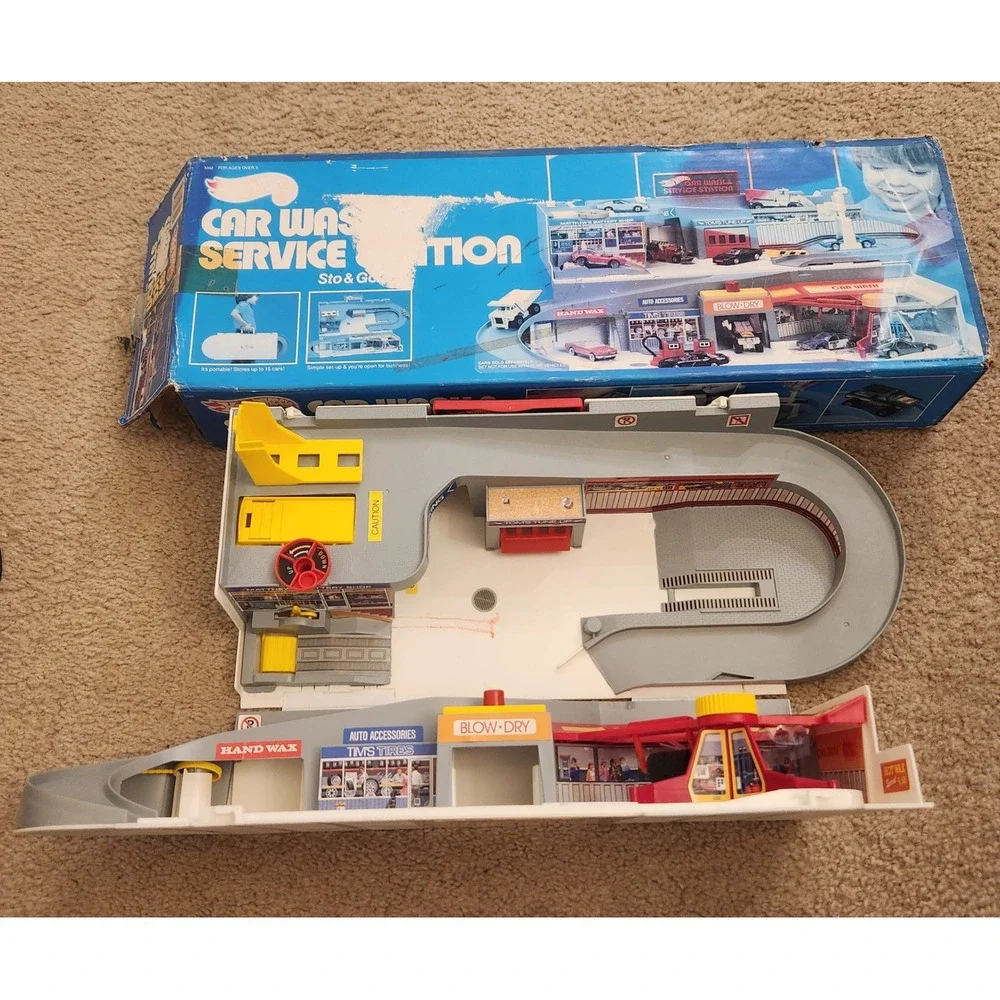 Vintage Hot Wheels Sto & Go Car Wash Service Station Play Set with Box 1979 1980